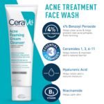 CeraVe Acne Foaming Cream Cleanser with 4% Benzoyl Peroxide – 150ml - Image 3