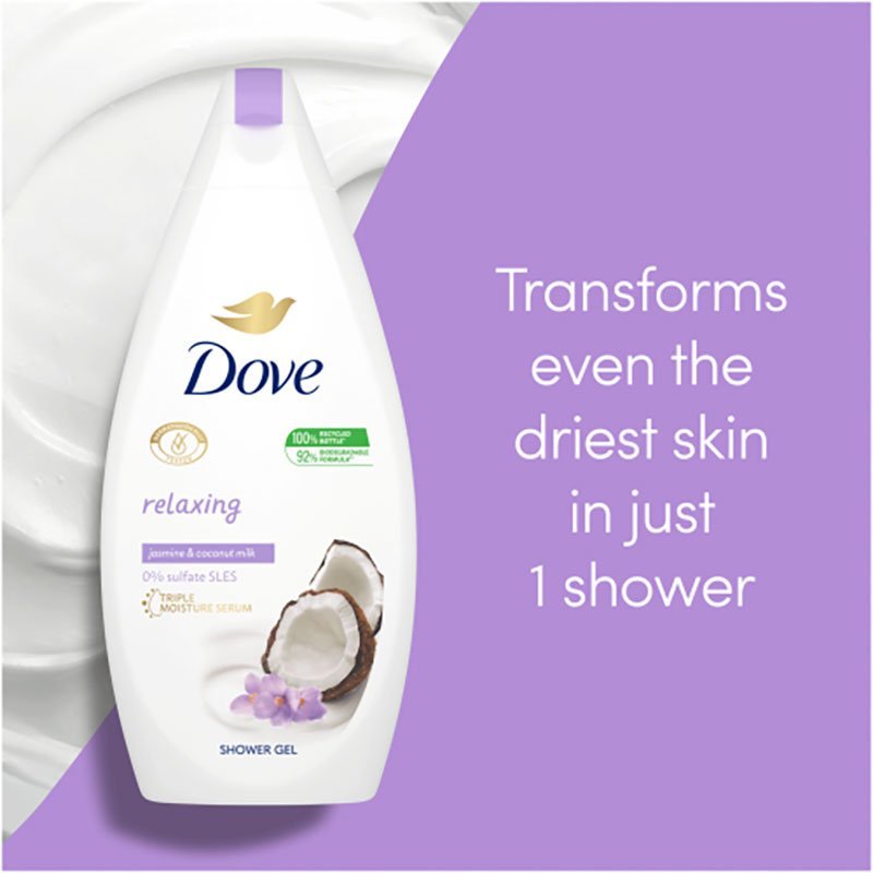 Dove-Relaxing-Jasmine-Petals-Coconut-Milk-Body-Wash-500ml.jpg Dove Relaxing Jasmine Petals & Coconut Milk Body Wash – 500ml - Image 1