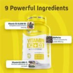 Herb Tonics VITAMIN K2 + D3 – 120 Vegetarian Capsules - Image 2