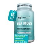 HerbTonics Sea Moss with Ashwagandha – 60 Vegetarian Capsules