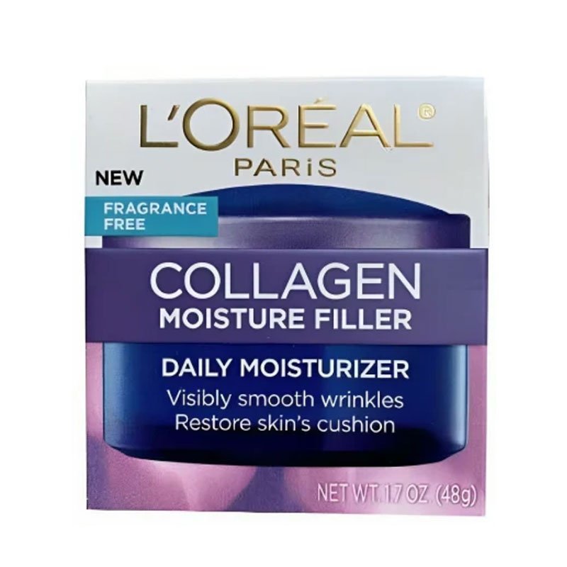 Loreal-Collagen-Fragrance-free-Moisture-Filler-Cream-48g.jpg Loreal Collagen Fragrance free Moisture Filler Cream – 48g - Image 1
