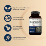 NatureBell Magnesium Glycinate Capsules 500mg – 240 Capsules - Image 2