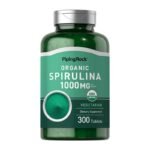 Piping Rock Organic Spirulina 1000mg – 300 Tablets