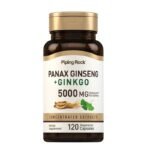 Piping Rock Panax Ginseng + Ginkgo 5000 mg – 120 Capsules