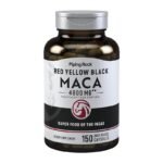PipingRock Red Yellow Black Maca 4800mg – 150 Capsules