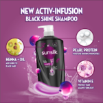 Sunsilk Co-Creations Black Shine Shampoo 625ml - Image 2