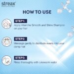 Streax Professionals Vitariche Care Smooth & Shine Shampoo for Dry & Frizzy (300ml)Hair - Image 3