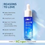 Plum 5% Niacinamide Face Serum With Rice Water & Amino Acid Complex 30ml - Image 3