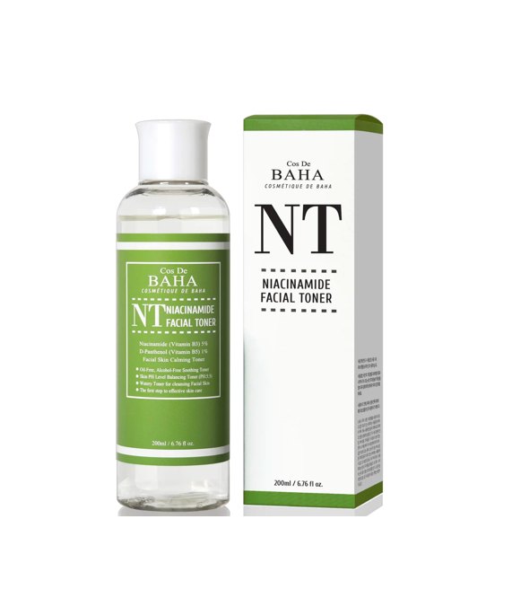 WFRnGPpbbMAzI4hByhpXcwmLNMkjIPYHOhAvKUu5.png Cos De BAHA Niacinamide Facial Toner 200ml - Image 1